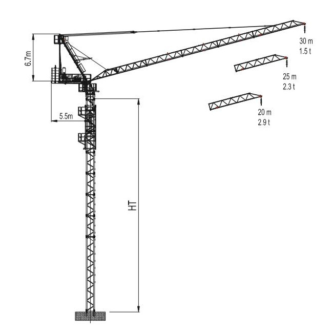 selling a tower crane 10t 12t used MC310 K12