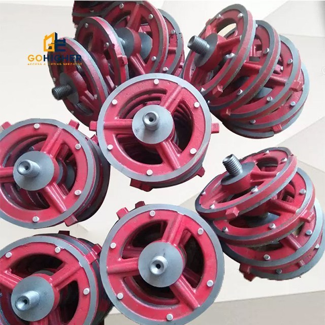 Tower crane trolley brake hoisting slewing brake assembly disc liner brake adjuster unit pads