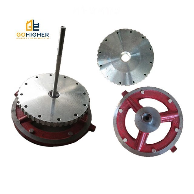 Tower crane trolley brake hoisting slewing brake assembly disc liner brake adjuster unit pads