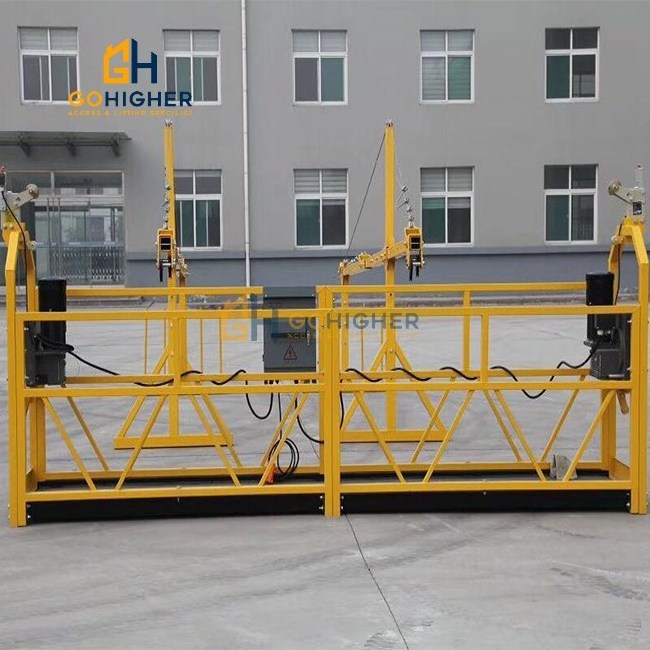 electric swing scaffolding motorized work platform guindola zlp zlp630 lift window washing crane