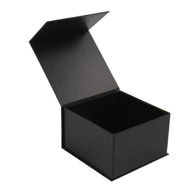 Custom Logo Rigid Cardboard Collapsible Black Folding Magnetic Hat Box Packaging Baseball Cap Gift Box