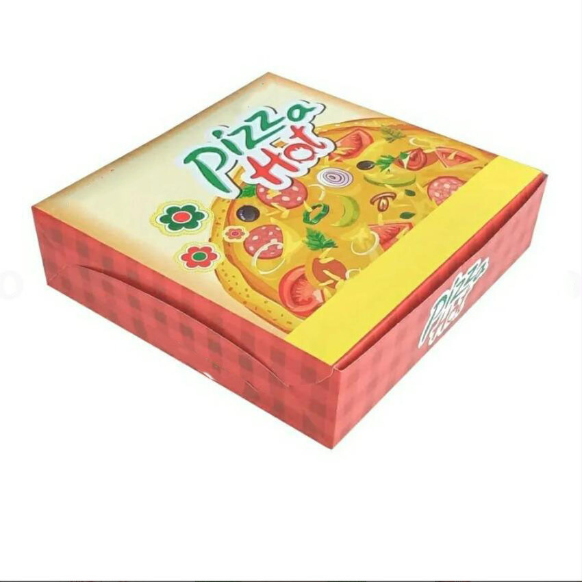 kraft corrugated octangle shape pizza packaging paper box with custom logo