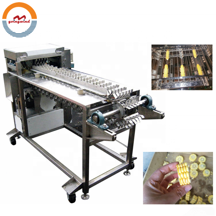 Automatic commercial sweet corn cutting slicing machine industrial fresh corns slice cutter slicer equipment price for sale