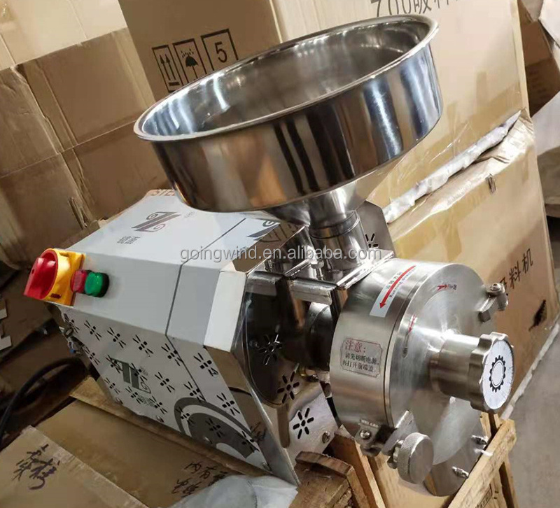 Automatic small nut seed powder grinding machine dry nuts and seeds lotus chia flax flour electric crusher grinder price on sale