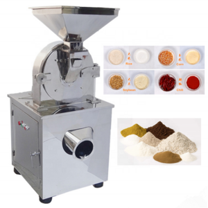 Automatic fine powder grinding pulverizing making machine auto stainless steel dry flour grinder pulverizer cheap price for sale