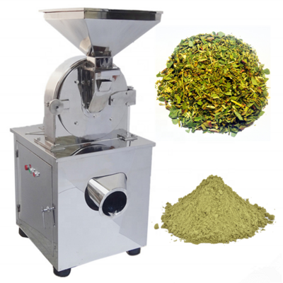 Automatic commercial leaf powder grinding milling machine auto industrial dry leaves grinder mill pulverizer price for sale