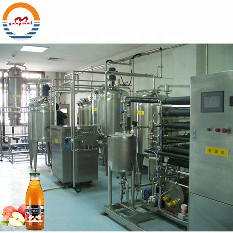 Automatic commercial apple juice production line auto complete industrial apple juice processing plant cheap price for sale