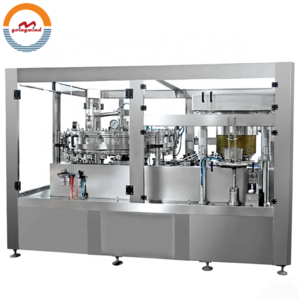 Automatic can filling and sealing machine auto beverage drinks coconut milk tin canning packaging equipment filler sealer seamer