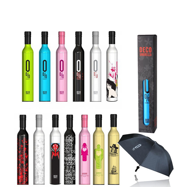 Hot-Sale New Design Creative Customized Cheap Wine Bottle Umbrella Promotional