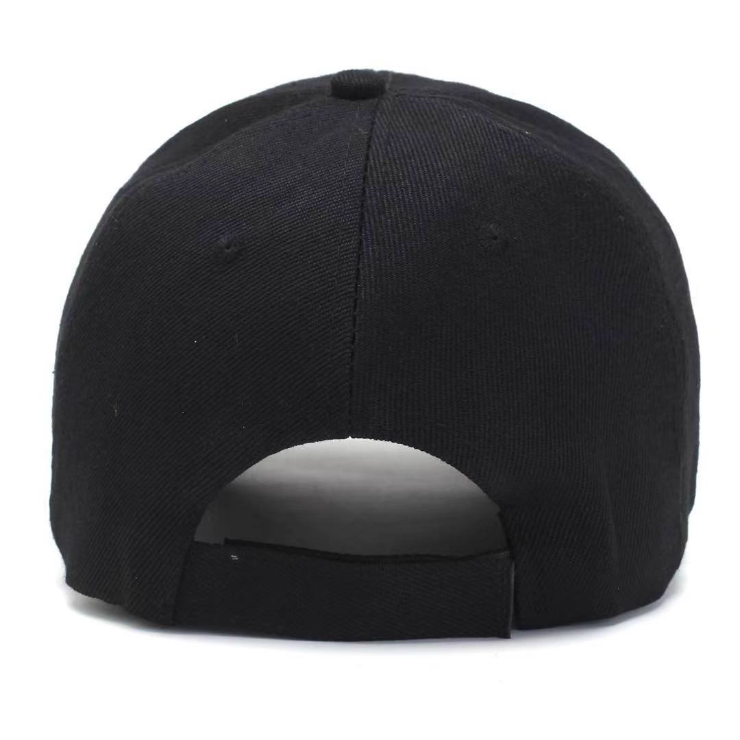 Wholesale mens Blank Plain black custom logo baseball cap