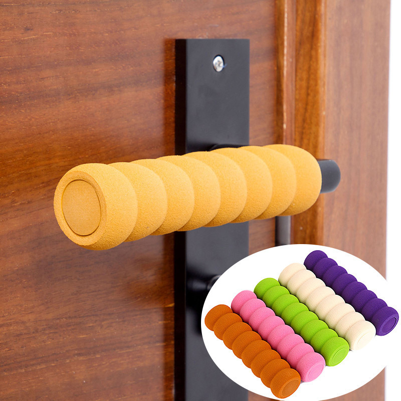 Child Safety Thickened Silicone Door Handle Gloves Sound Dampening  Anti-Collision Anti-Static Door Stopper