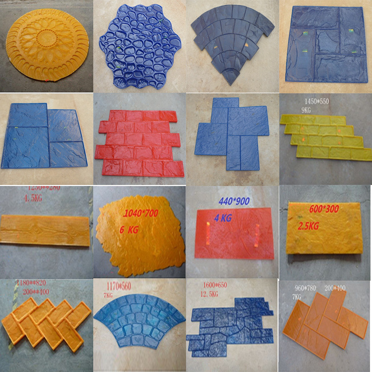 Model G002 Durable Decorative Rubber Cement Imprint Concrete Stamps