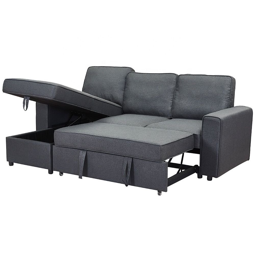 20012 L2 Sofa Transform To Bed Table Convertible Cum Accessories 1.50 M. Sofa Bed