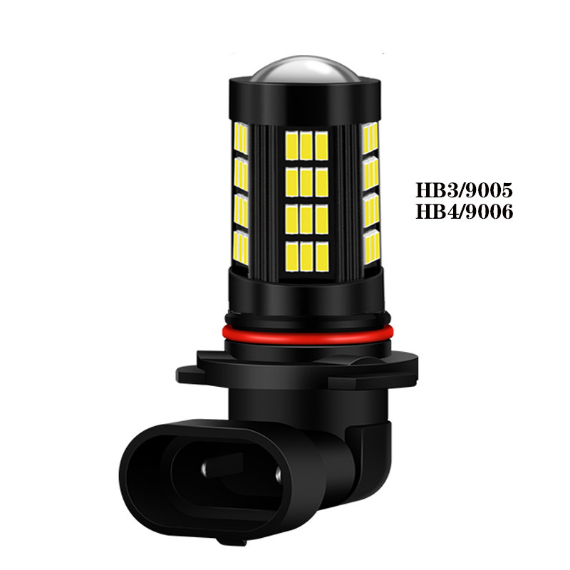 12V Highlight Car LED Front Fog Lights 9005 9006 H7 8 H11 4014 66SMD Led Head Light Bulbs Turn Signal Lamp Brake Lights