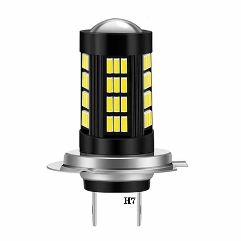 12V Highlight Car LED Front Fog Lights 9005 9006 H7 8 H11 4014 66SMD Led Head Light Bulbs Turn Signal Lamp Brake Lights