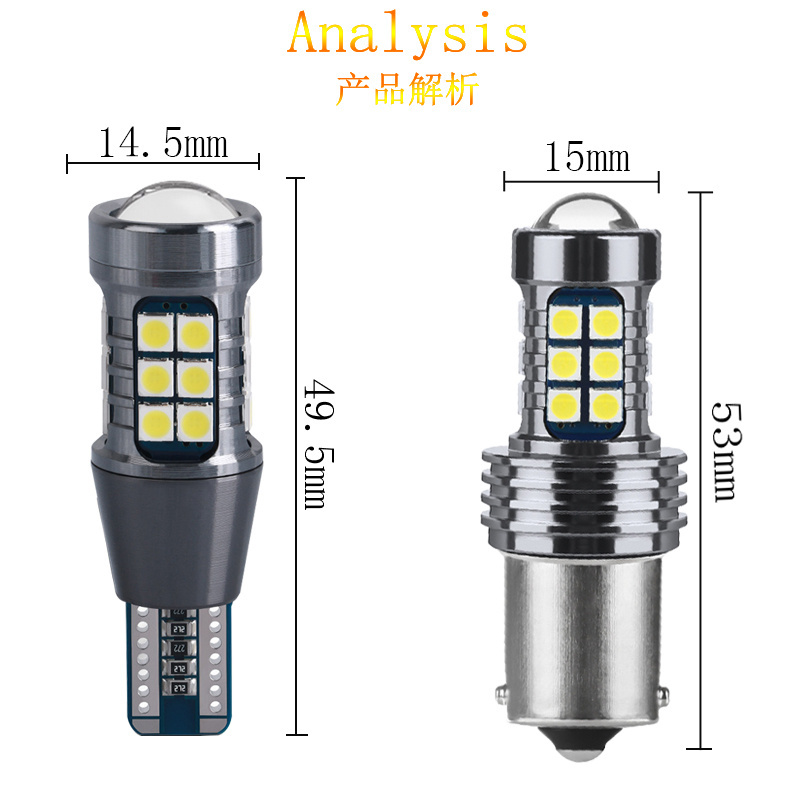 Led Car Lights 1156 1157 T15 921 W16W Car Brake Strobe Tail Flashing Driving Light Drl Truck Led