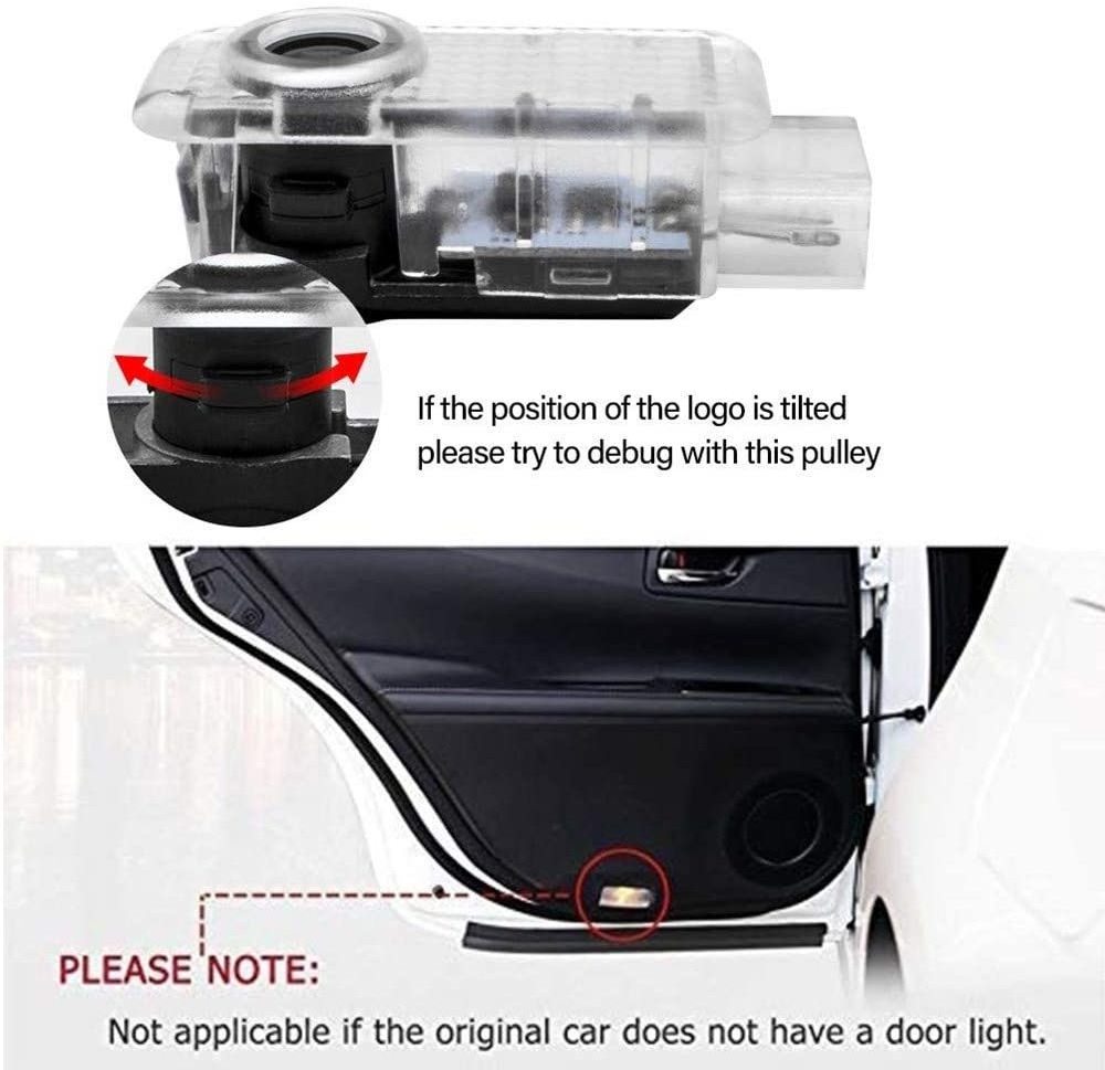 Car LED Door projector Logo Light for Audi A3 A4 B8 B6 A5 B7 A3 A6 C5 A6 C6 Q7 Q5 Q3 A1 A7 R8 TT TTS S Line Ghost Shadow Lamp