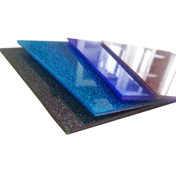 3mm Laser Cutting Colorful Glitter Cast Acrylic Sheet PMMA Plastic Sheet/Board/Plate