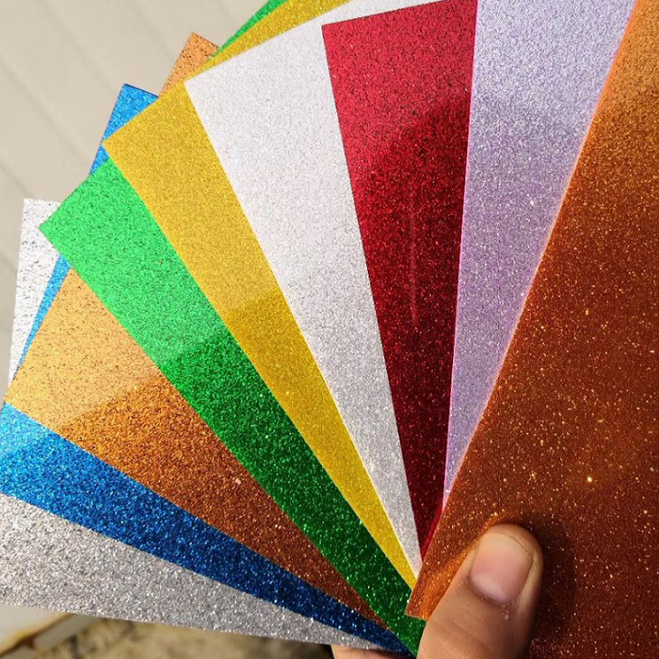 3mm Laser Cutting Colorful Glitter Cast Acrylic Sheet PMMA Plastic Sheet/Board/Plate