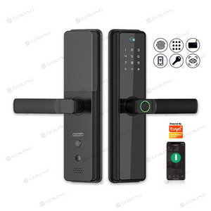 Goking tysh tuya smart digital fingerprinting lock with camera wifi electronic touch keypad door lock fingerprint for safe