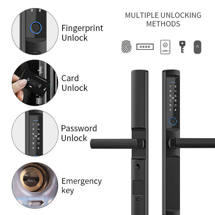 Goking Tuya TTlock app remote control security BLE  lock keyless ip65 waterproof anti-theft smart lock for sliding glass door