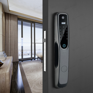 Goking waterproof tuya app rf card access control exterior antitheft gate keyless entry door lock smart locks built in camera