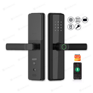 Goking Fingerprint Digital Password Keyless Apartment Home Room Lock Tuya APP Wifi Keyless Smart Door Handle Lock