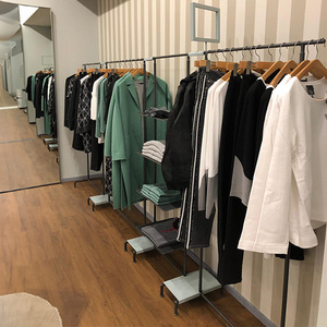 Wholesale Professional Clothing Garment Display Rack Shopping Shelf with Dress hanging bar for dress clothes from Turkey