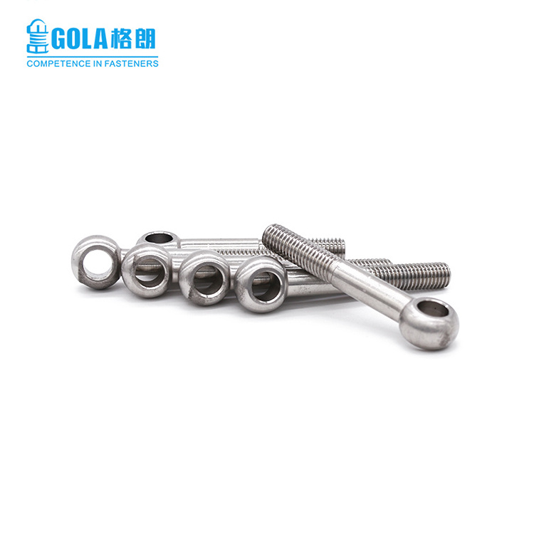 Bolts 304/316 eyelet screw bolt ss304 stainless steel a2 eye bolt with eyelets