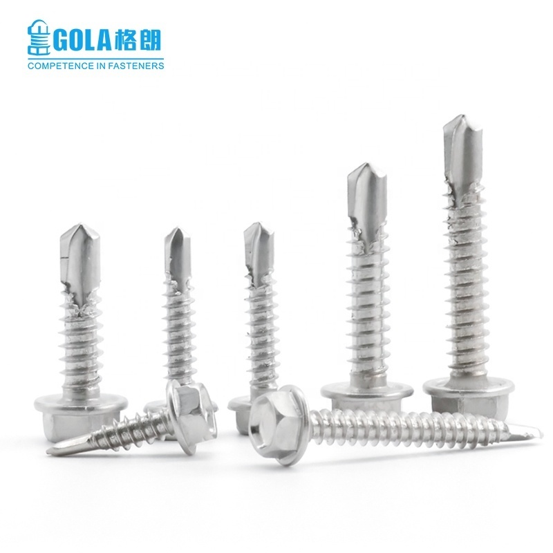 DIN7504K Stainless Steel Hexagon Flange Head Self Drilling Screw