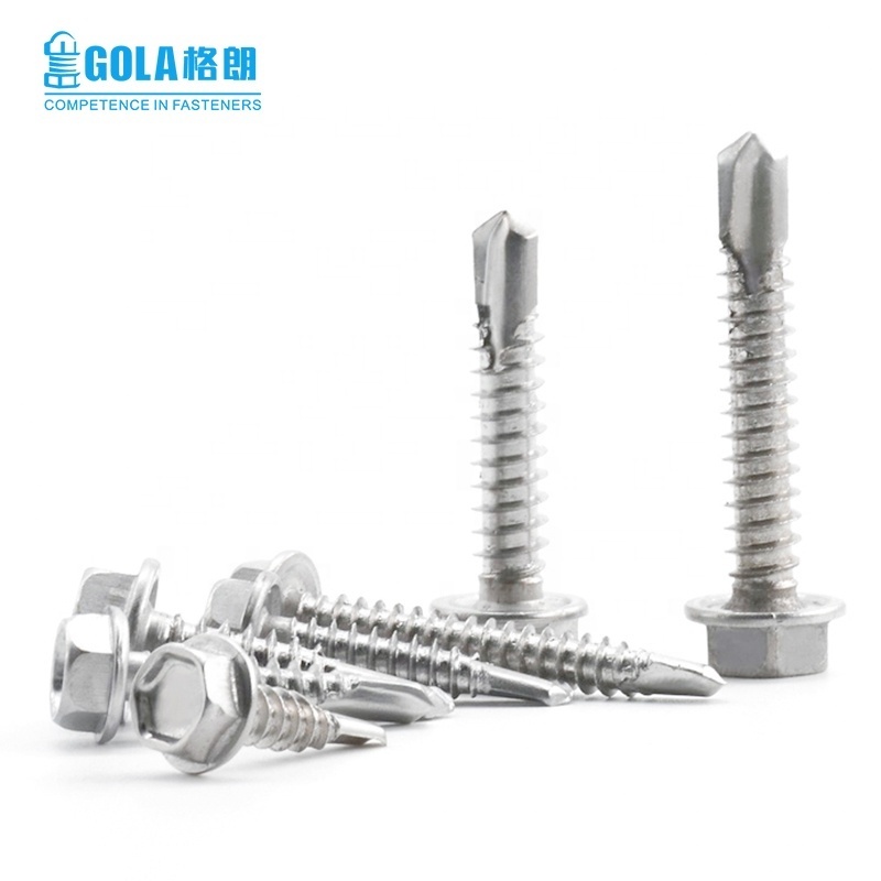 DIN7504K Stainless Steel Hexagon Flange Head Self Drilling Screw