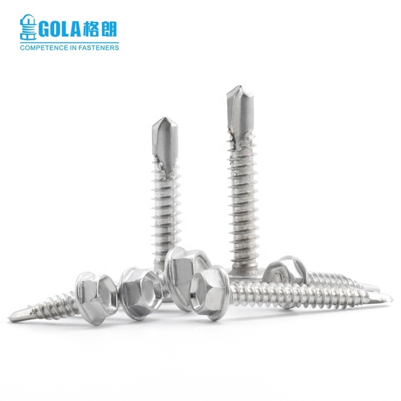 DIN7504K Stainless Steel Hexagon Flange Head Self Drilling Screw