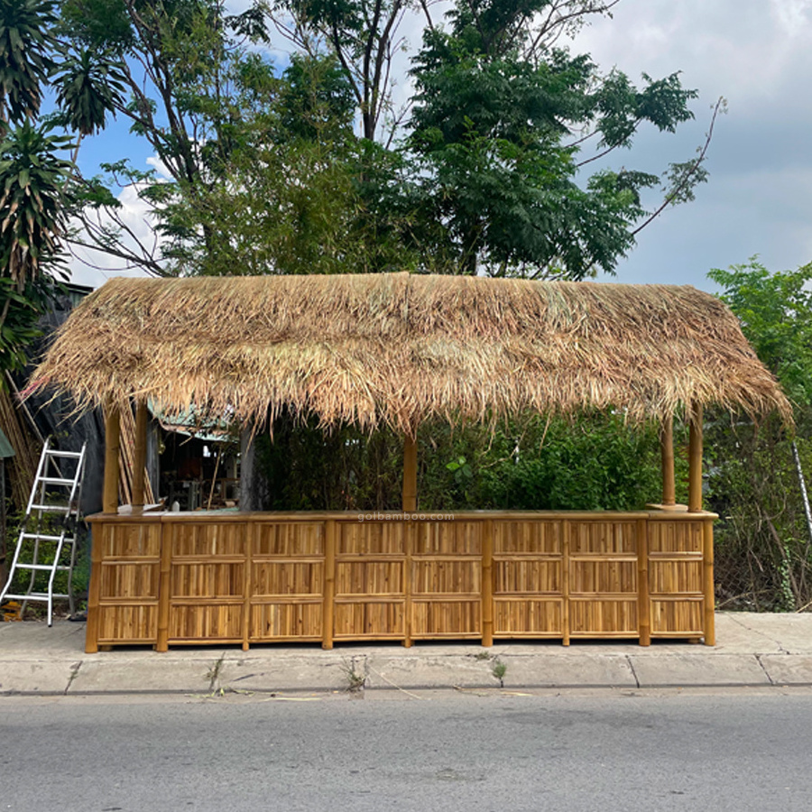 Big Bamboo House Bar - Outdoor gazebo - Bamboo Tiki Bar Hut - Natural bambus bar