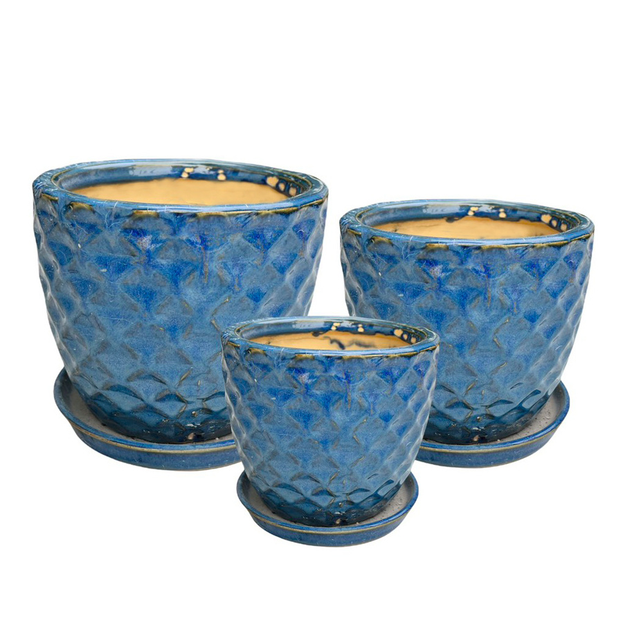 Glazed Flower Planters Pots/ Ceramic planters/  glazed pottery [wholesale]