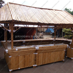 [wholesale] Big Bamboo House Bar - Bamboo Tiki Bar Hut - Natural bambus bar - Bamboo stool / Chair - Gazebo / Bungalow