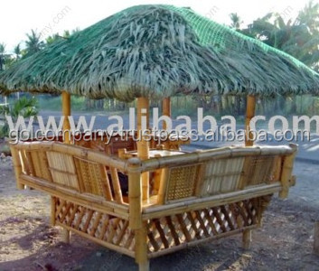 Big Bamboo House Bar - Bamboo Tiki Bar Hut - Natural bambus bar