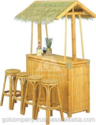 Bamboo Tiki Bar - Bamboo Bar - Bambo Gazebo - Furniture