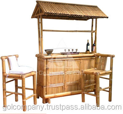 Bamboo Tiki Bar - Bamboo Bar - Bambo Gazebo - Furniture