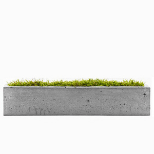 Light Cement Rectangle Pots/ Rectangle concrete flower pots planters / Home & Garden Decoration