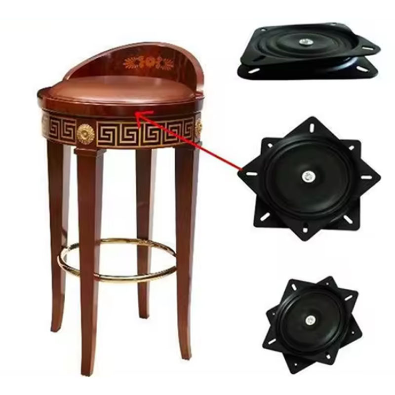 360 Degree Bearing Lazy Susan Rotating Steel Bar Chair Swivel Plate Turntable Bearing with baking varnish