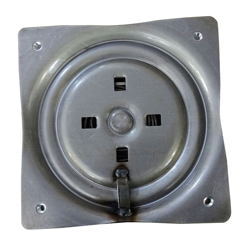 Heavy Duty Metal Chair Sofa Square Swivel Base Plate with baking varnish For Furniture