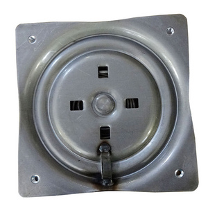 Heavy Duty Metal Chair Sofa Square Swivel Base Plate with baking varnish For Furniture