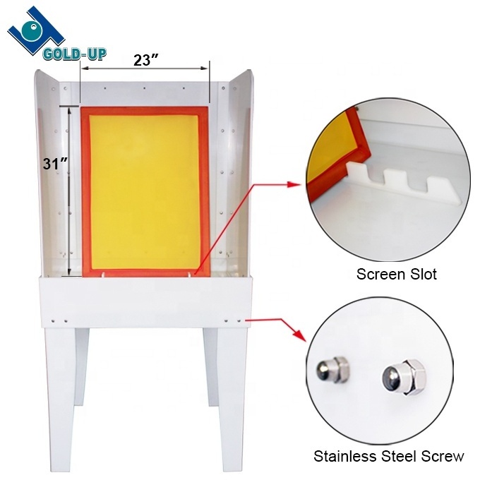 manual tiny washout booth for screen printer