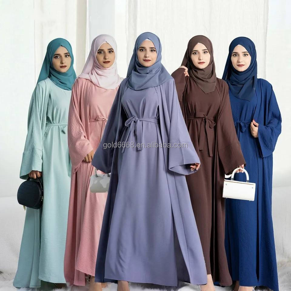 Indonesian robe Middle Eastern clothing Abaya Muslim dress Arab women's long dress