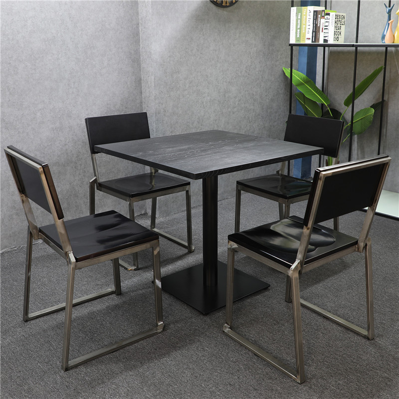 commercial round dining tables and 4 chair set cafe dining table set nordic furniture fast food table and chair