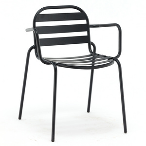 Rust Free Outdoor Use Chairs Garden Armchair Stackable Restaurant Seating