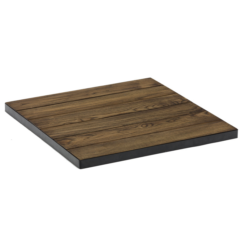 Square Shape Outdoor Table Top Solid Ash Wood 600*600mm Table Top with Different Specification