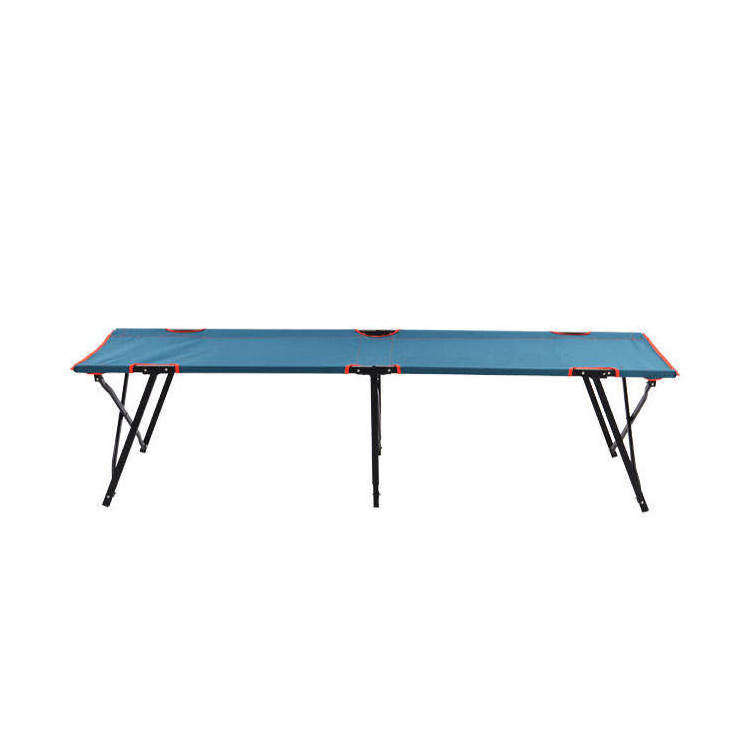 High Quality Wholesale Custom Cheap folding camp bed lounge beach bed aluminum reformer bed