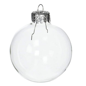 Custom Made Clear Hanging Glass Ball Christmas Tree Decorative Ornaments