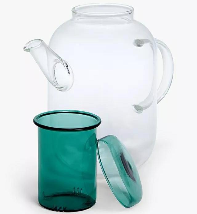 Custom Made Hand-blown Unique Designed Heat-resistant Borosilicate Glass Infusion Teapot